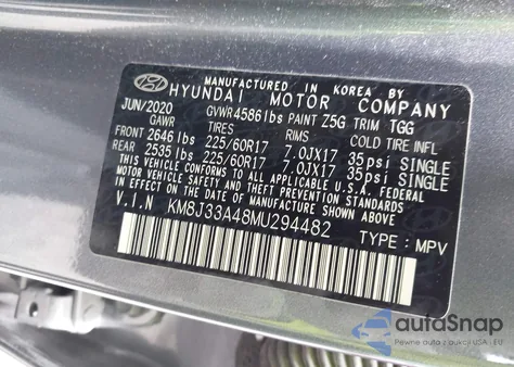 2021 Hyundai Tucson Value from USA, damaged, VIN KM8J33A48MU294482